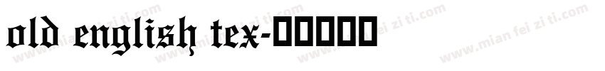old english tex字体转换
